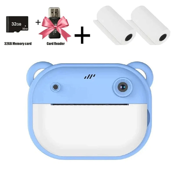 Instant Print Digital Camera - Black and White Photo