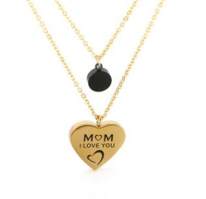 Double Layered - I Love You Mum Necklace