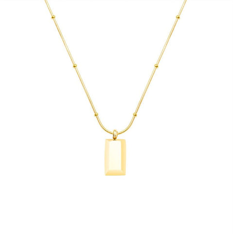 Gold Brick Necklace