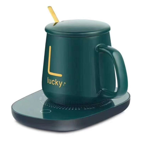 Mug with Heating Coaster Gift Set