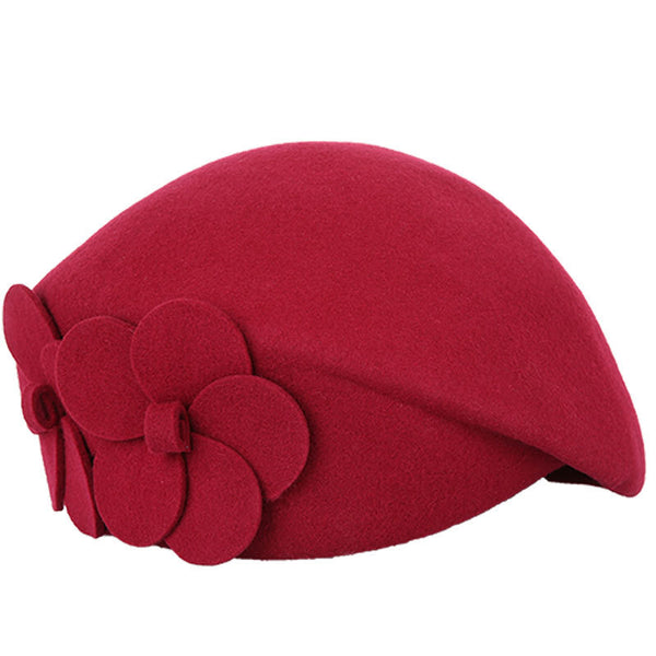 Winter Wool Felt French Beret