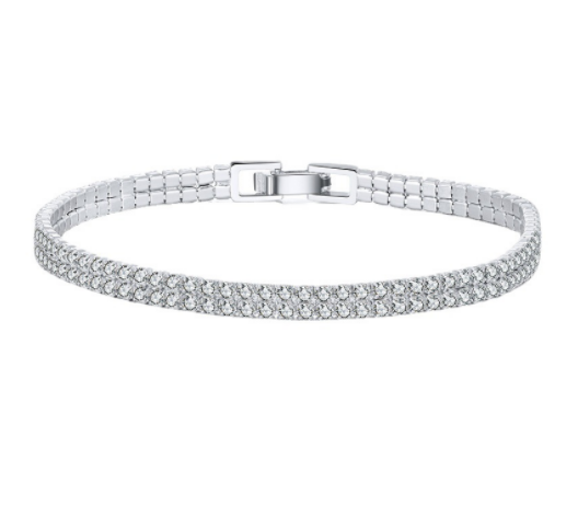 Tennis Bracelet 925 Silver - Double Row – Indulge Yourself Accessories